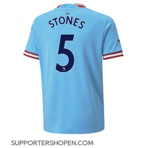 Manchester City John Stones #5 Hemma Matchtröja 2022-23 Kortärmad